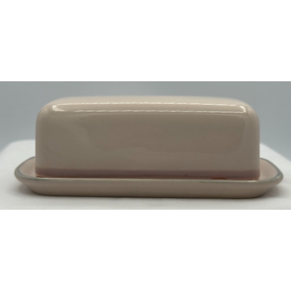 Pfaltzgraff Pink Aura Butter Dish W/Lid - Ceramic - Made In USA